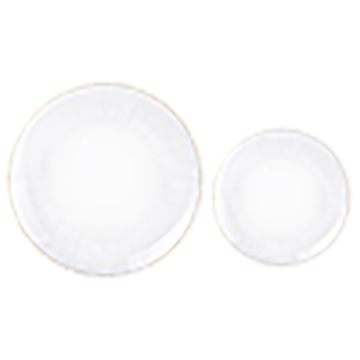 White Plastic Plates Perfect for Party and Wedding